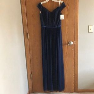 Size 2 long lace off the shoulder dress